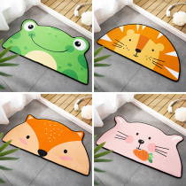 Alien cartoon animal floor mat bedside bedroom door mat entrance toilet door carpet bathroom non-slip absorbent foot mat