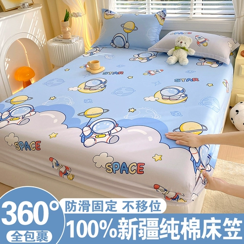 Хлопковая простыня, хлопковое покрывало, детский комплект, матрас, накладки, 100% хлопок, 3 предмета