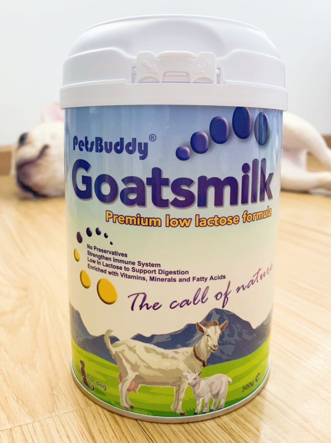 Beijing Spot-petsbuddy pet goat milk powder for adult dogs and puppies Health nursing dogs Calcium and bone 300g