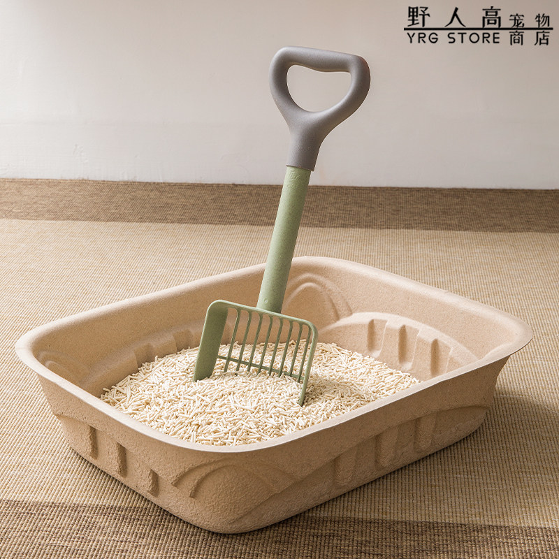 Savage high pet easy to use cat litter shovel lengthened and enlarged environmental protection material shovel feces cat feces shovel random color