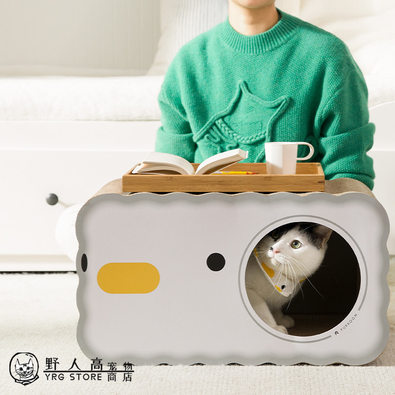 Savage high pet PURROOM chicken cake cat scratch board four seasons universal cat litter multi-functional claw grinder does not drop crumbs