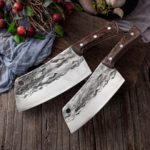 Kitchen Knife Forged Cut Vegetable Meat Slice Lady With Hammer Tattoo Stainless Steel Dragon Springs Old Iron Knife Home Handcrafted Forging Cutter