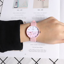 Korean Version Brief Little Fresher Cute Schoolgirl Trend Ulzzang Early Birth Sen Candy Color Jelly Watches