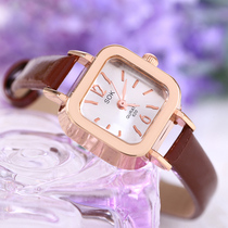 chic watch schoolgirl Korean version of minimalist trend ulzzang small dial square-style female retro college wind