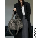 Оригинальная мягкая портативная сумка на одно плечо с молнией, в стиле панк