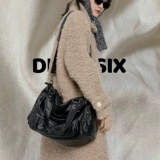 Оригинальная мягкая портативная сумка на одно плечо с молнией, в стиле панк