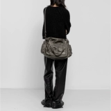 Оригинальная мягкая портативная сумка на одно плечо с молнией, в стиле панк