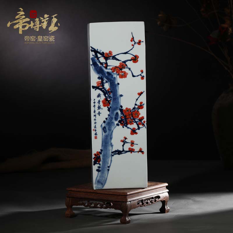 Jingdezhen blue and white by patterns of hand - made ceramics of large vases, flower arranging and calligraphy scrolls cylinder furnishing articles