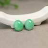 Natural grade A jadeite oval egg-shaped ring face