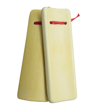  White bamboo allegro Ethnic percussion instrument 2 pieces large board 5 pieces small board set of 7 pieces Children adult smooth bamboo board