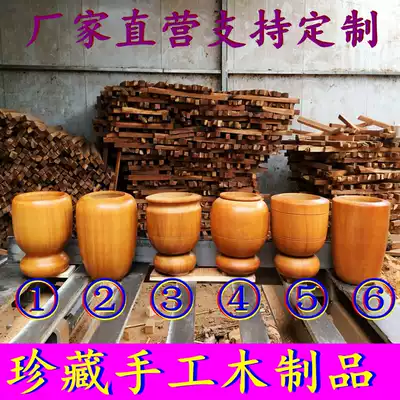 Solid wood pounded garlic pot, garlic mortar, garlic bait, red heart jujube wood root material, handmade integrated pounded medicine pot, wooden nest