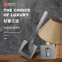 Cadiron bedroom door lock wooden door gray door handle household universal lock door lock split magnetic mute