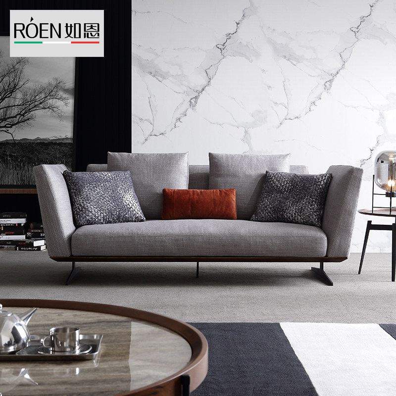 Such as Enhigh-end duvet fabric sofa-style minimalist minimalist style trio position combined small family designer CB92