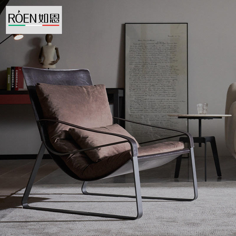 Such as the grace style modern minimalist style Nordic casual chair sofa semi - lounge chair backed chair BF 801