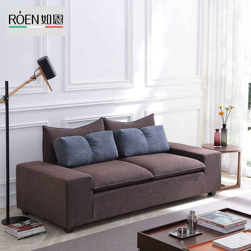 Such as nduvet trio bit fabric sofa Nordic modern minimalist fabric Removable Wash Small-type cloth sofa B014