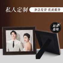 Photo frame customized crystal washed art photos made into wedding photos enlarged wall hanging photos set up printing plus album frame