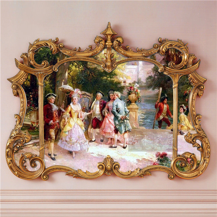 128x99 luxury palace characters landscape hand-painted horizontal fireplace oil painting porch painting decorative painting European French gold