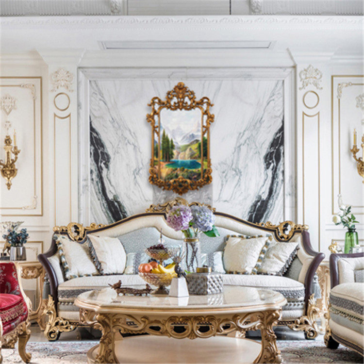 124 * 75 US-European style Xuanguan painting corridor painting pure hand painted building oil painting traffic carriage scenery polyppot small deer