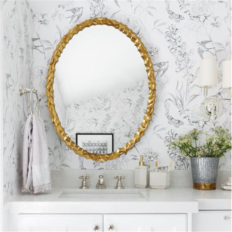 90x70 Champagne Gold and Silver Silver and European Oval Bathroom Mirror Mirror Mirror Mirror Walking Mirror
