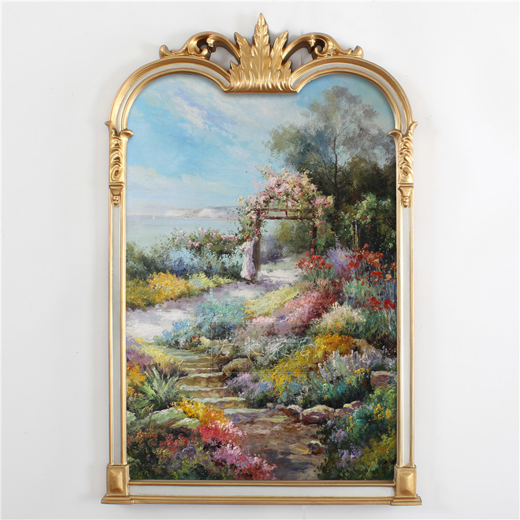 106 Entrance Painting Scenery Hand-painted Purple Fireplace Painting Corridor Painting Aisle - Taobao