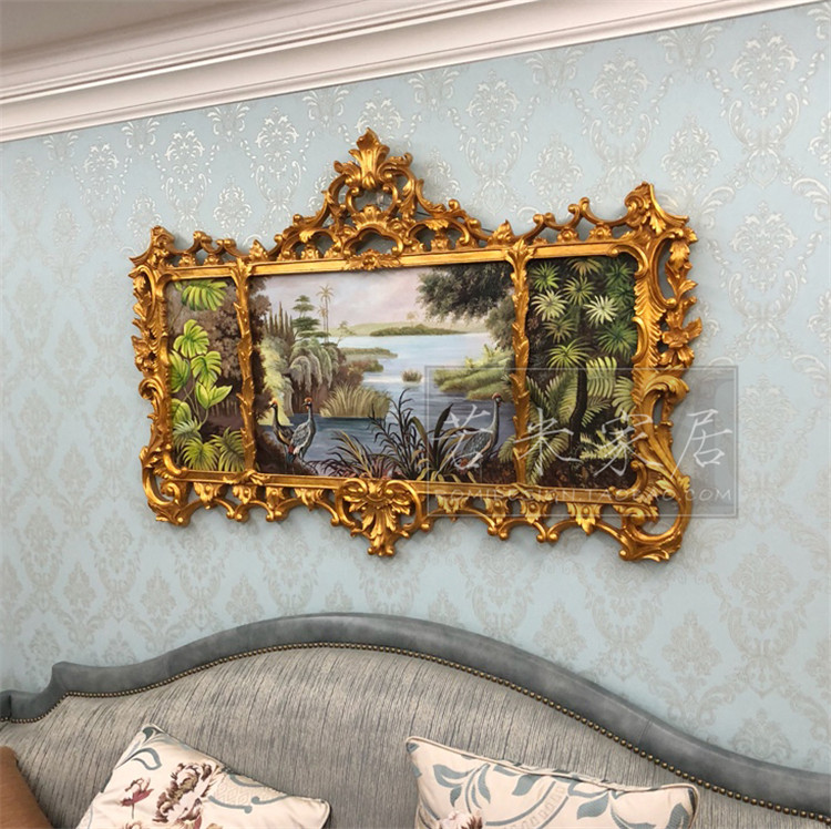 139x95 Horizontal Version Living Room Sofa Background Wall Dining Room Pure Hand Painted Oil Painting Tropical Green Ensemble Flower Bird Wind Landscape Painting Beauty