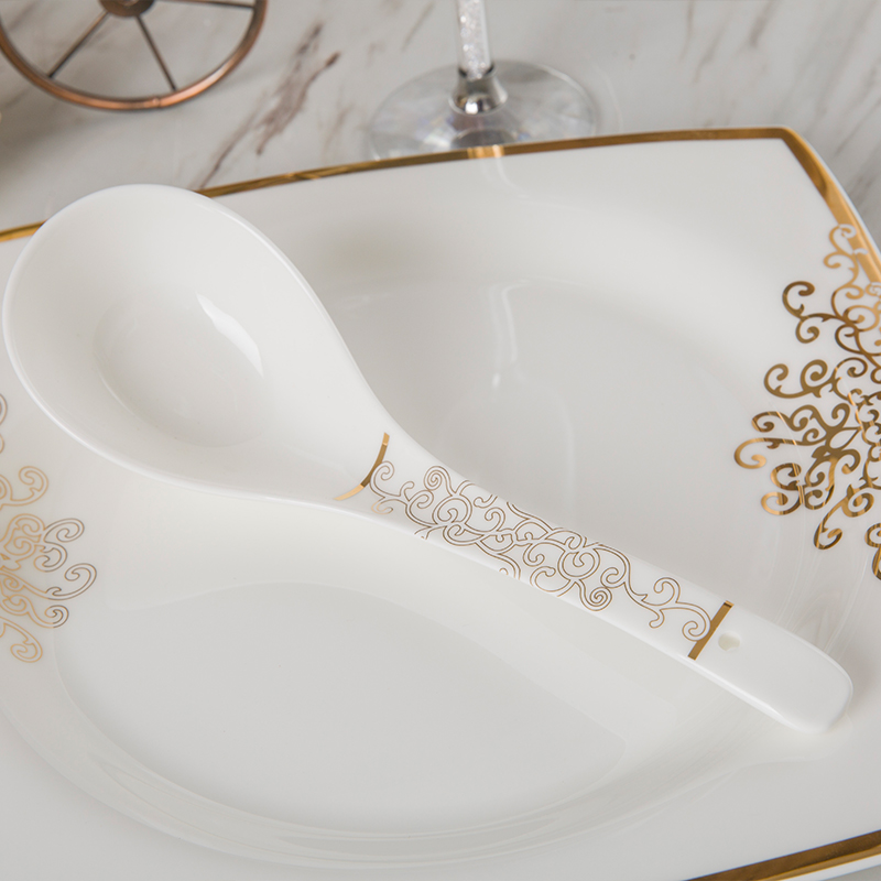 Dishes suit household move customization square tableware bowls of ipads plates club hotel restaurant table tableware bowls