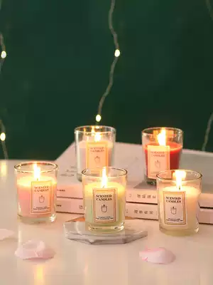 Nordic romantic aromatherapy candle cup calms the nerves and helps sleep Home indoor bedroom long-lasting fragrance candle holder creative decoration