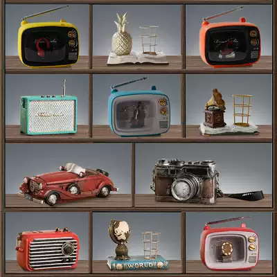 Creative American living room TV cabinet wine cabinet decoration decoration office Nordic home accessories wine rack small decoration