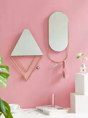 ins style Nordic creative wall decoration mirror Indoor bedroom wall wall decoration pendant room decoration