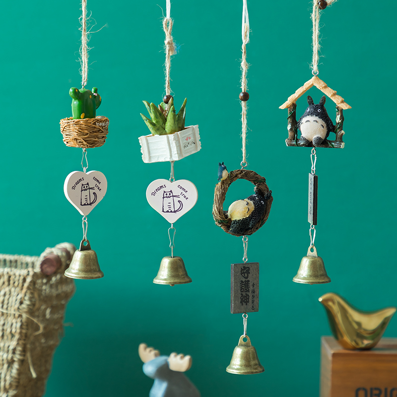 Wind chime ornaments creative cute little fresh girl gift door bell shop open balcony hanging door pendant wind ling