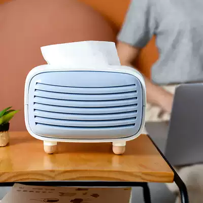 Nordic ins style simple desktop tissue box multifunctional bamboo charcoal creative living room coffee table removable toilet paper storage box household