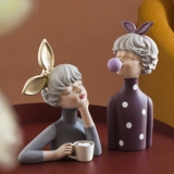 Скандинавская система хранения с бантиком для гостиной, декор, легкий роскошный стиль, подарок на день рождения