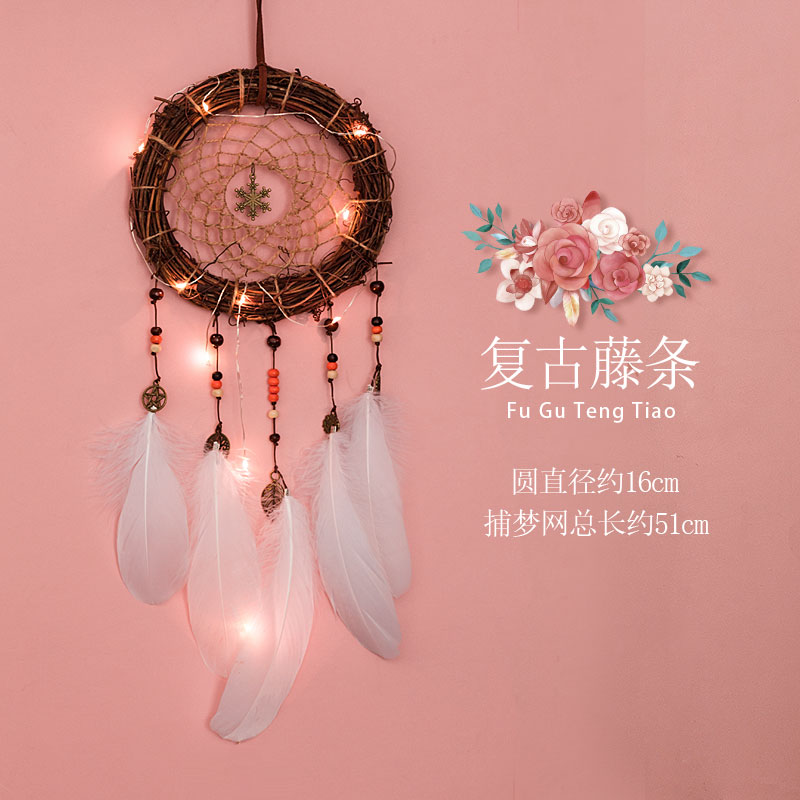 Dream catcher Net female indoor Bell decoration pendant hanging decoration shop filling air bedroom catching net girl heart ins hanging ornaments
