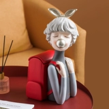 Скандинавская система хранения с бантиком для гостиной, декор, легкий роскошный стиль, подарок на день рождения