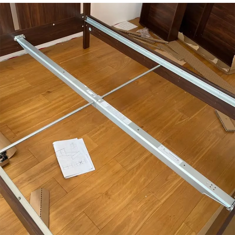 Ikea Skova Bed Center Support 701.705.03 Galvanized Steel Double Iron Bed Wooden Bed Center Support Rod Storage Rack