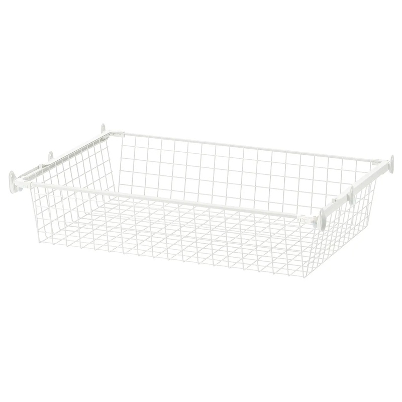 Ikea Yelpa Mesh Basket + Rail Combination 80*55cm, Suitable for Use in Plassa Wardrobes, Can Be Customized for Cabinets