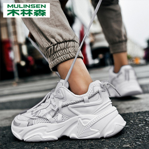 木林森男鞋情侣鞋百搭老爹鞋子