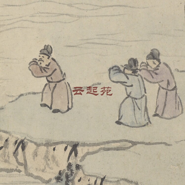 Ming Shen Zhou Farewell Zhang Weimao TuJ HD Electronic Photo 890M Decorative Propaganda Material