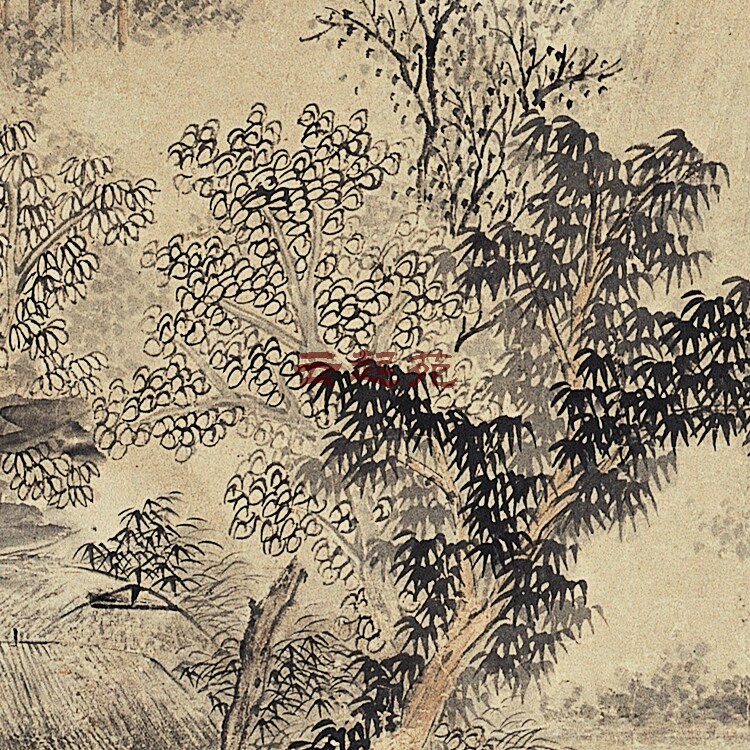 Ming Shen Zhou Shan Shui Tu Z Four HD Electronic Pictures 21M Decorative Promotional Materials