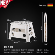 Long version of padded plastic folding stool children adult light portable train stool small home bench