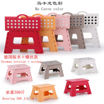 Folding portable storage thick plastic folding stool children adult portable small stool home bench