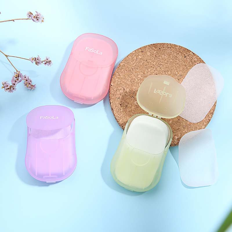 Disposable soap piece floral net red mini toilet paper piece portable travel soap carry soap paper