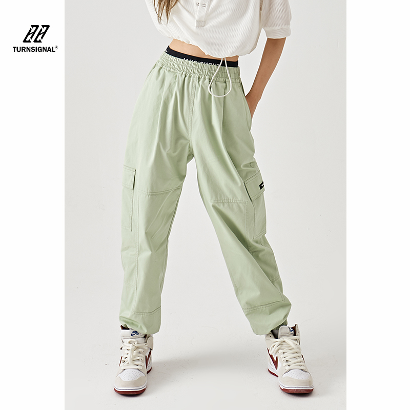 TURN SIGNAL Tide brand overalls women's summer thin loose 2021 new casual trousers pantsuits summer