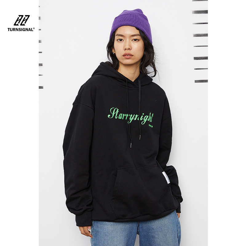 TURN signal 2021 new thick cotton T women's spring tide ins loose hooded tide brand couple with the same top