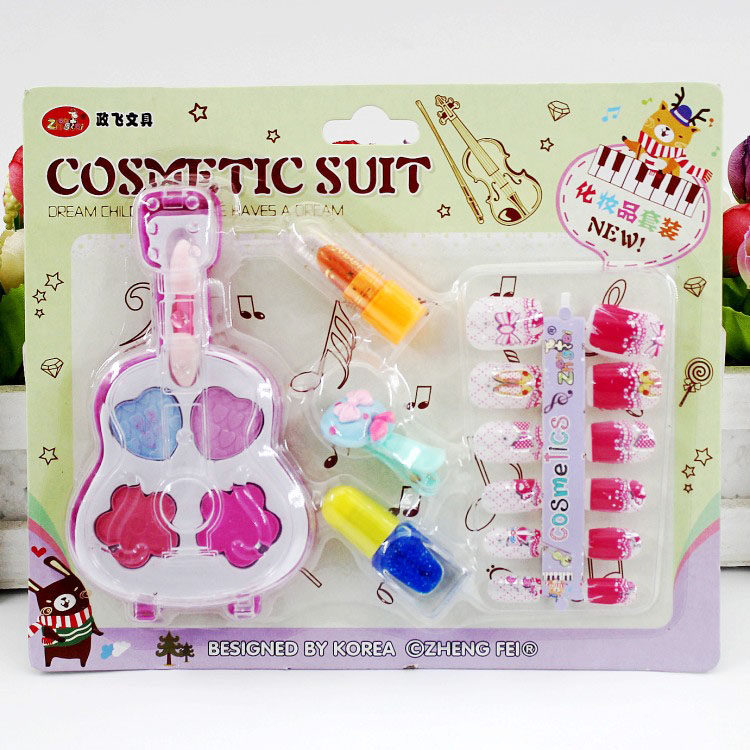 Children's cosmetics set non-toxic lipstick little girl princess makeup box baby girl toy gift prize