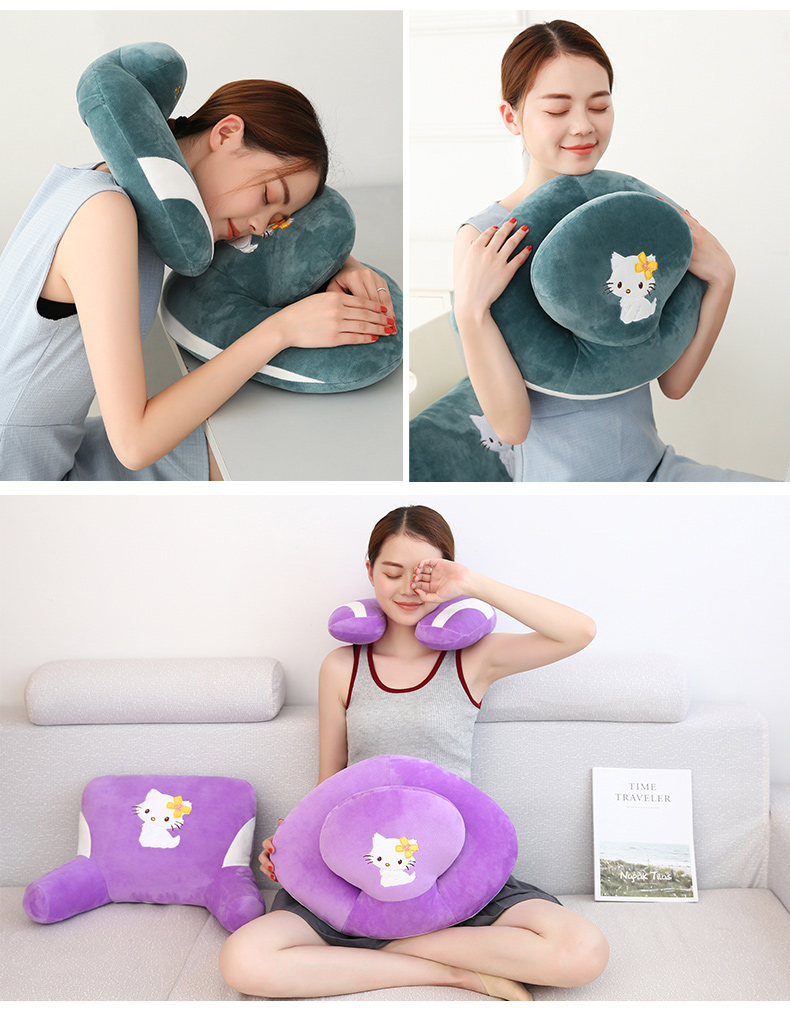 Pashui gối cartoon gối ngủ gối sinh Papa ngủ đệm gối văn phòng ăn trưa nghỉ ngơi gối miễn phí vận chuyển - Trở lại đệm / Bolsters gối để sofa
