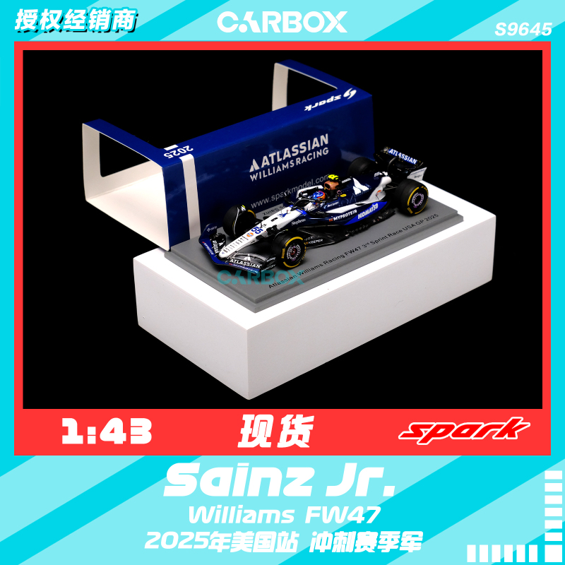 [Carbox] F1 Racing Model Spark 1:43 Sainz 2025 Usa Williams Fw47