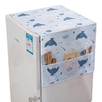 Toilettes géométriques colorées frigidaire de couverture de poussière de tissu de couverture imperméabiliser les appareils de protection imperméabiliser les serviettes de bain de poussière Home Refrigerator capuche sac suspendu