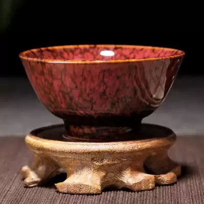 Ceramic tea cup Tianmu glaze Jianzhan master cup Kiln becomes Kung Fu tea set Household small teacup Tea cup single cup