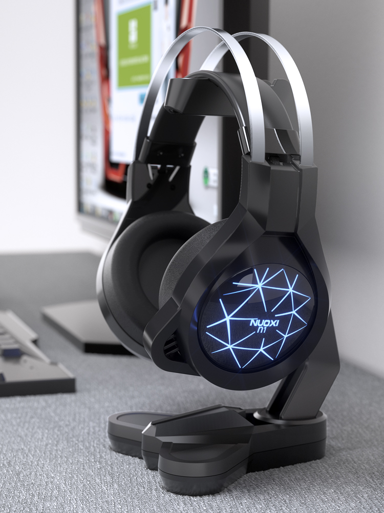 Head-mounted computer gaming headset stand Creative headset display rack stand pylons bracket Norsi BH210